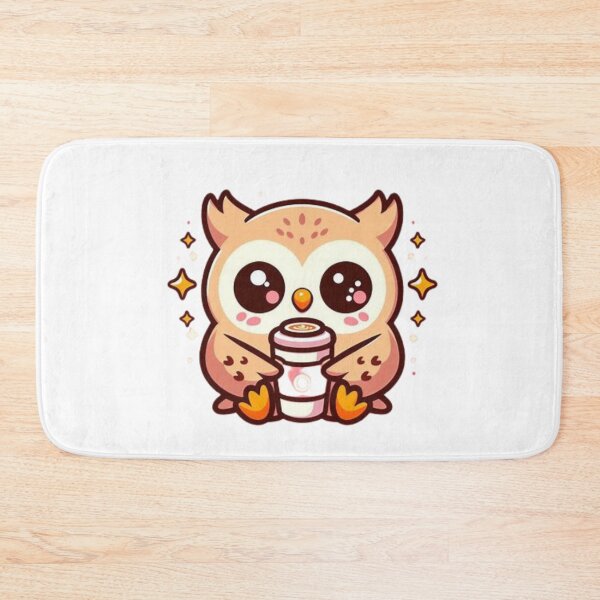 Item preview, owl with coffee designed and sold by Eternalski.
