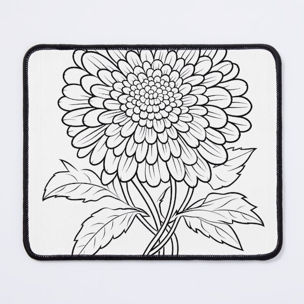 Item preview, Flower #15 Coloring Page Pattern  designed and sold by DavidColoring.