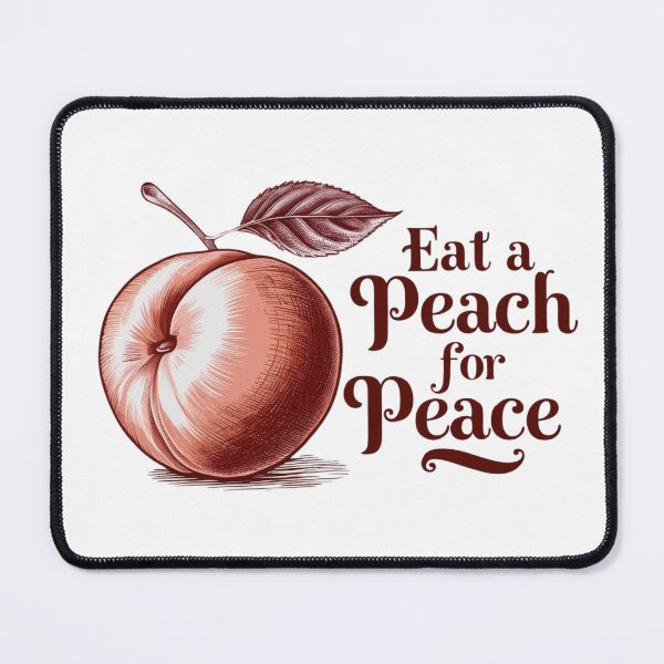 Item preview, Eat a peach for peace v1 designed and sold by BashedDesign.