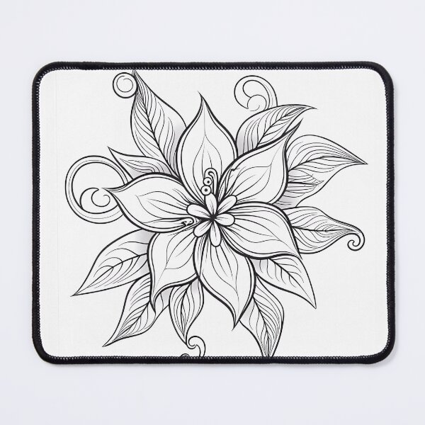 Item preview, Flower #16 Coloring Page Pattern  designed and sold by DavidColoring.