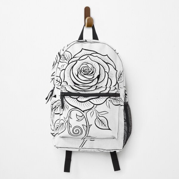 Item preview, Flower Rose #3 Coloring Page Pattern designed and sold by DavidColoring.