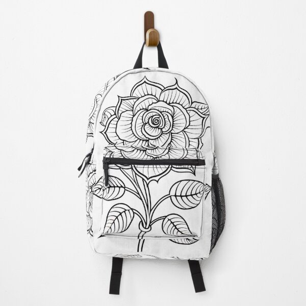 Item preview, Flower Rose #5 Coloring Page Pattern designed and sold by DavidColoring.