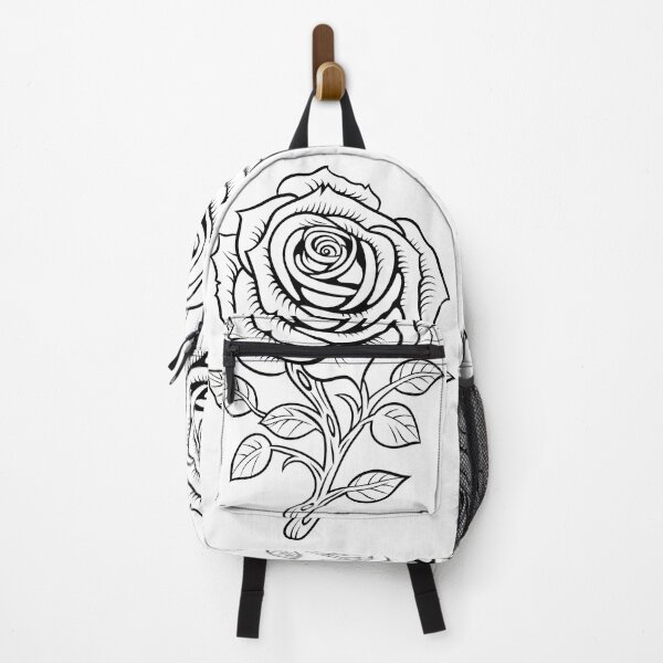 Item preview, Flower Rose #6 Coloring Page Pattern designed and sold by DavidColoring.