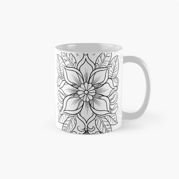 Item preview, Flower #18 Coloring Page Pattern  designed and sold by DavidColoring.