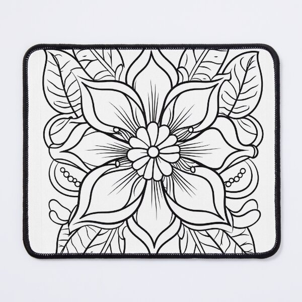 Item preview, Flower #18 Coloring Page Pattern  designed and sold by DavidColoring.