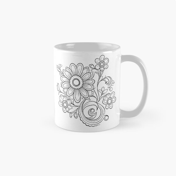 Item preview, Flower #20 Coloring Page Pattern  designed and sold by DavidColoring.