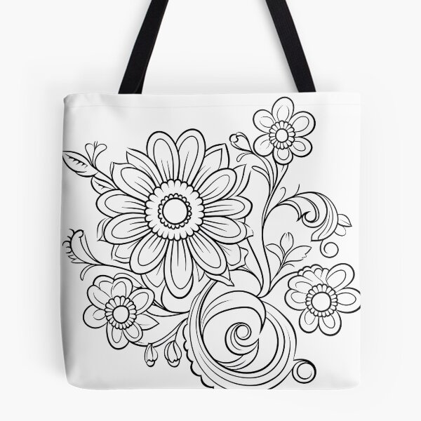 Item preview, Flower #20 Coloring Page Pattern  designed and sold by DavidColoring.