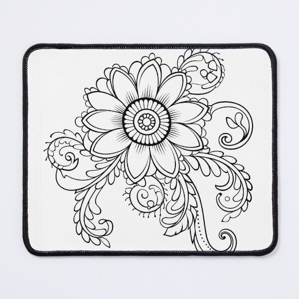 Item preview, Flower #21 Coloring Page Pattern  designed and sold by DavidColoring.