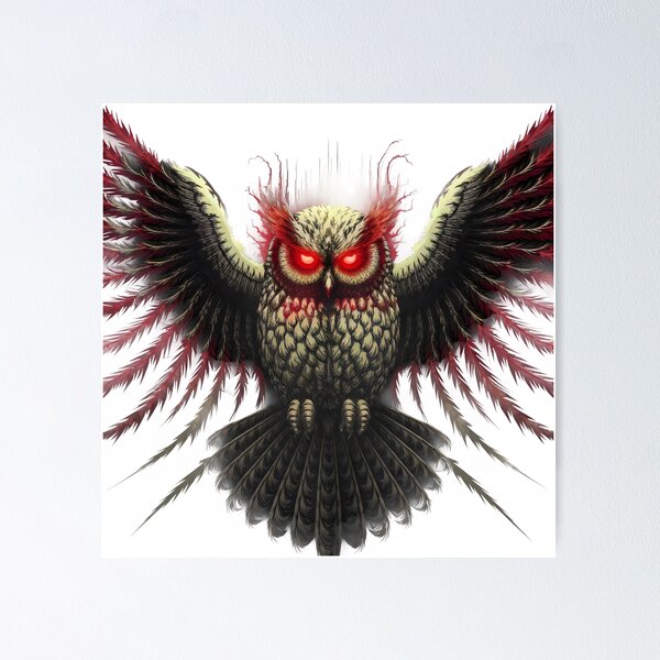 Item preview, Red night owl vintage designed and sold by SaNNty.