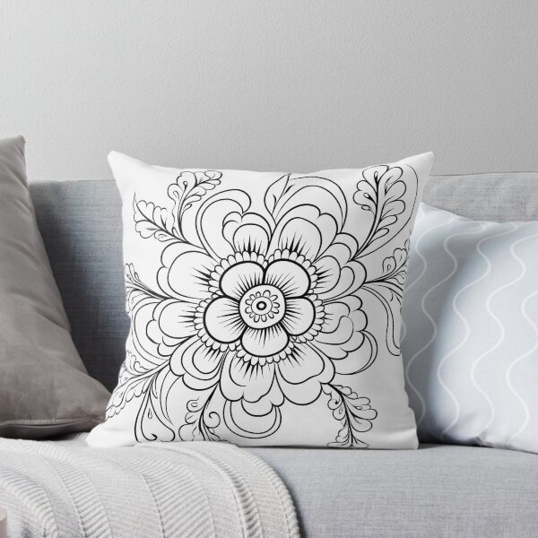 Item preview, Flower #22 Coloring Page Pattern  designed and sold by DavidColoring.