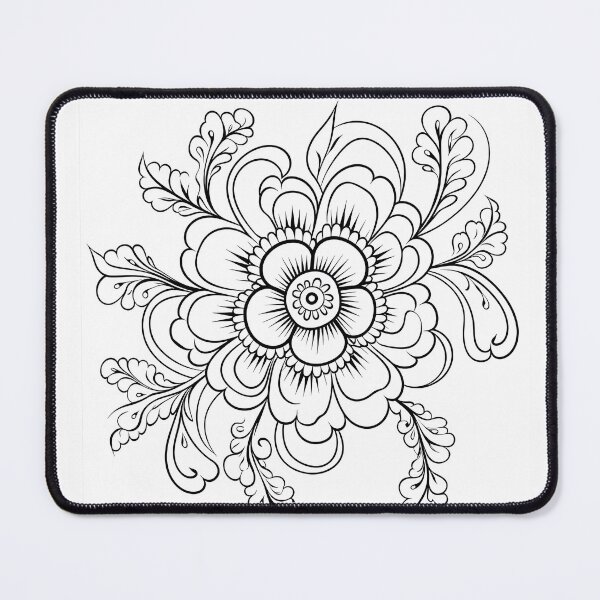 Item preview, Flower #22 Coloring Page Pattern  designed and sold by DavidColoring.