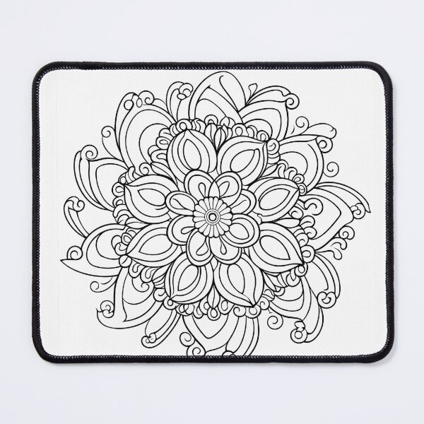 Item preview, Flower #23 Coloring Page Pattern  designed and sold by DavidColoring.