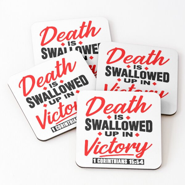 Item preview, 1 Corinthians 15:54 Death Is Swallowed Up In Victory designed and sold by plushism.