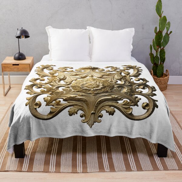 Item preview, Golden Baroque Ornament Detailed Architectural Relief Design designed and sold by gallofoto.