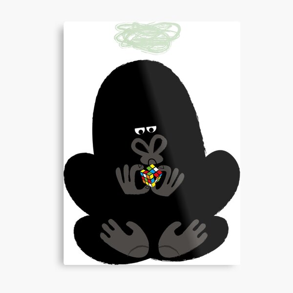 Item preview, Gorilla with a Rubik's Cube designed and sold by Happy Folk by Sean Sims.