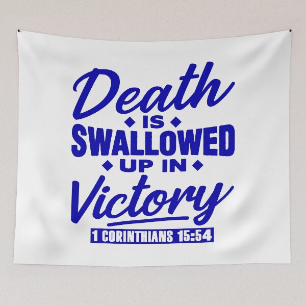 Item preview, 1 Corinthians 15:54 Death Is Swallowed Up In Victory designed and sold by plushism.