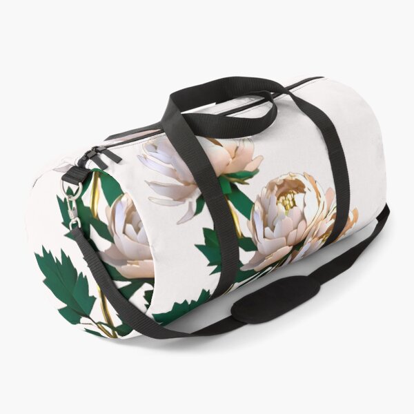 Item preview, White Blush & Gold Peony 3D Design – Elegant Floral Art for Stickers, Phone Cases, Home & Fashion designed and sold by Rainbow Paws Garden.