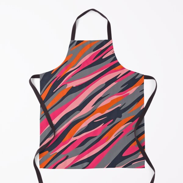 Item preview, Striking Tiger Stripe Pattern Art Merging Bold Pink Gray Orange Camouflage Elements designed and sold by CamouflageLab.
