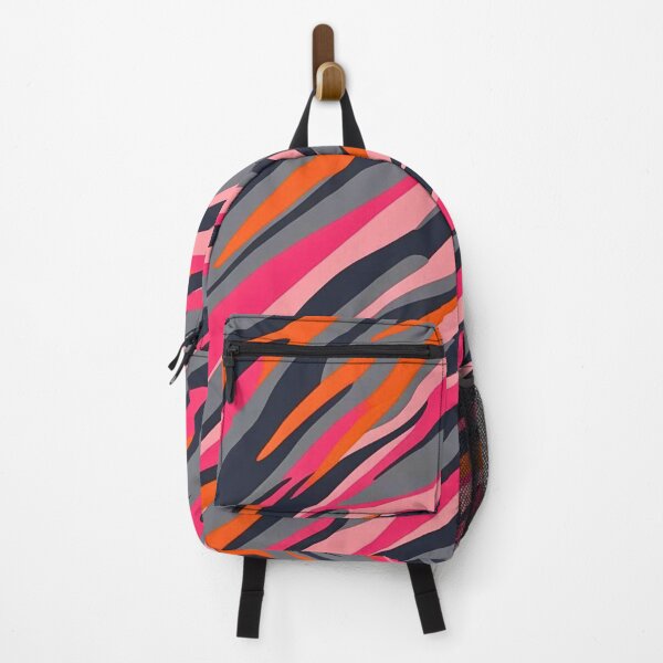 Item preview, Striking Tiger Stripe Pattern Art Merging Bold Pink Gray Orange Camouflage Elements designed and sold by CamouflageLab.