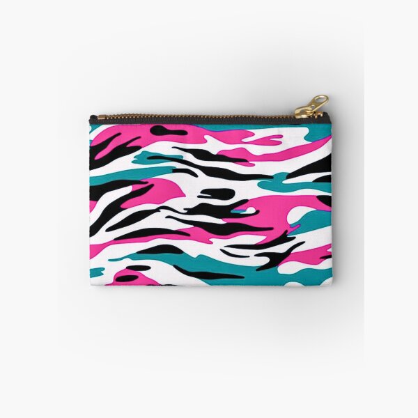 Item preview, Modern Tigerstripe Abstract Design Featuring High Contrast White, Pink, Teal designed and sold by CamouflageLab.