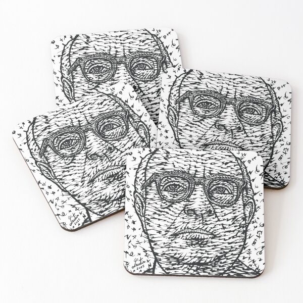 Item preview, THEODOR W. ADORNO ink portrait .1 designed and sold by lautir.