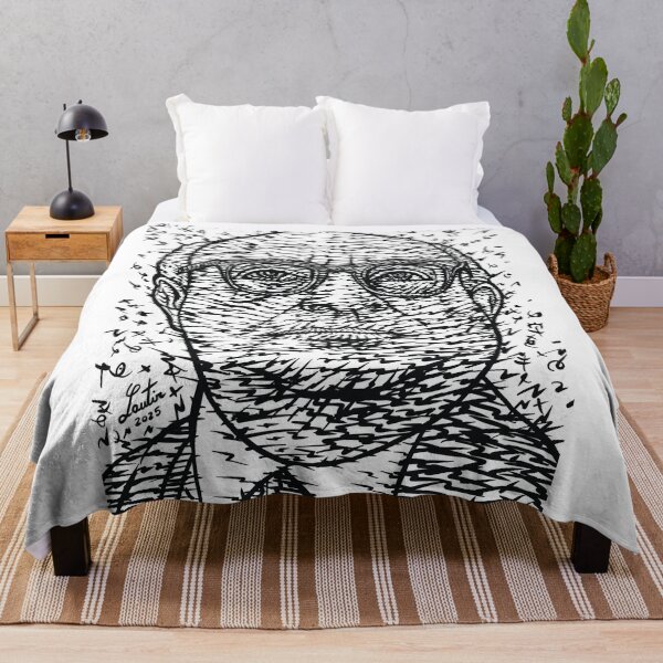 Item preview, THEODOR W. ADORNO ink portrait .1 designed and sold by lautir.