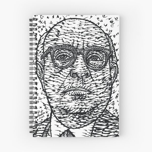 Item preview, THEODOR W. ADORNO ink portrait .1 designed and sold by lautir.