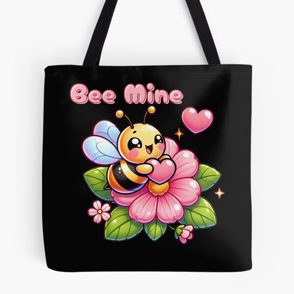 Item preview, Bee Mine – Cute Kawaii Valentine Bee - Pun Design designed and sold by Dantin.