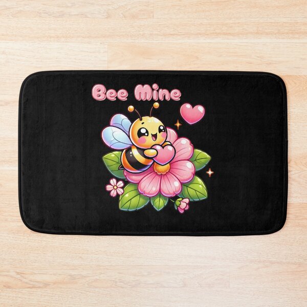 Item preview, Bee Mine – Cute Kawaii Valentine Bee - Pun Design designed and sold by Dantin.