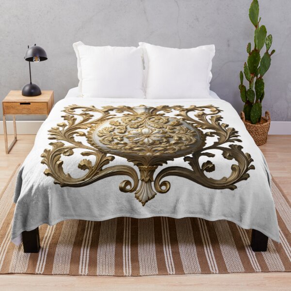 Item preview, Golden Baroque Ornament Detailed Architectural Relief Design designed and sold by gallofoto.