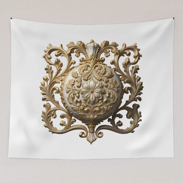 Item preview, Golden Baroque Ornament Detailed Architectural Relief Design designed and sold by gallofoto.