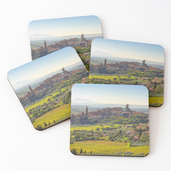 Item preview, Aerial view of the historic town of Castiglion Fiorentino. Tuscany, Italy designed and sold by Stefano Orazzini.