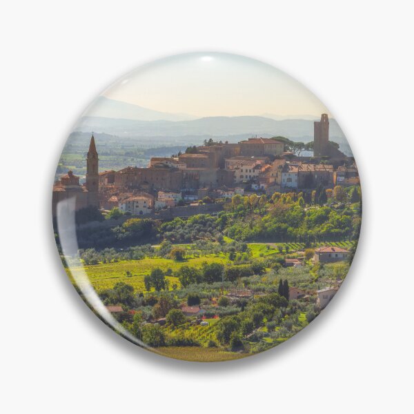 Item preview, Aerial view of the historic town of Castiglion Fiorentino. Tuscany, Italy designed and sold by Stefano Orazzini.