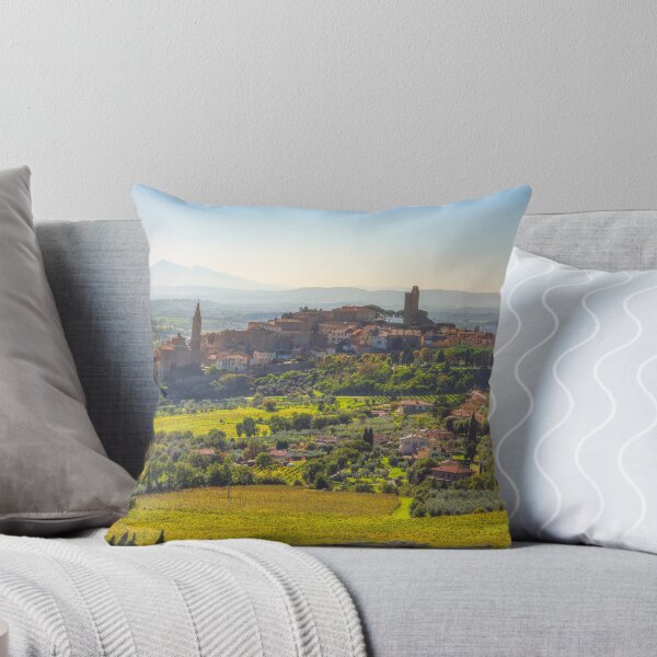 Item preview, Aerial view of the historic town of Castiglion Fiorentino. Tuscany, Italy designed and sold by Stefano Orazzini.