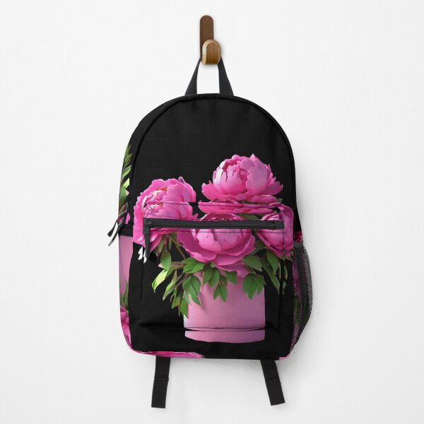 Item preview, Peonies in Pot Vase 3D – Pink Floral Elegance Design designed and sold by Rainbow Paws Garden.