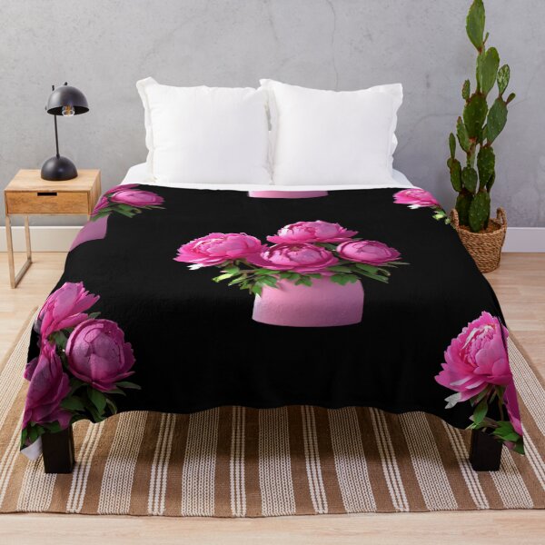 Item preview, Peonies in Pot Vase 3D – Pink Floral Elegance Design designed and sold by Rainbow Paws Garden.