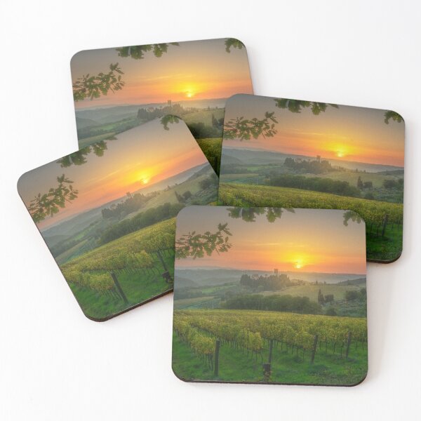 Item preview, Vineyards at sunset and the Abbey of Badia a Passignano. Tuscany, Italy designed and sold by Stefano Orazzini.