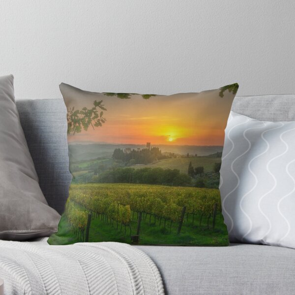 Item preview, Vineyards at sunset and the Abbey of Badia a Passignano. Tuscany, Italy designed and sold by Stefano Orazzini.