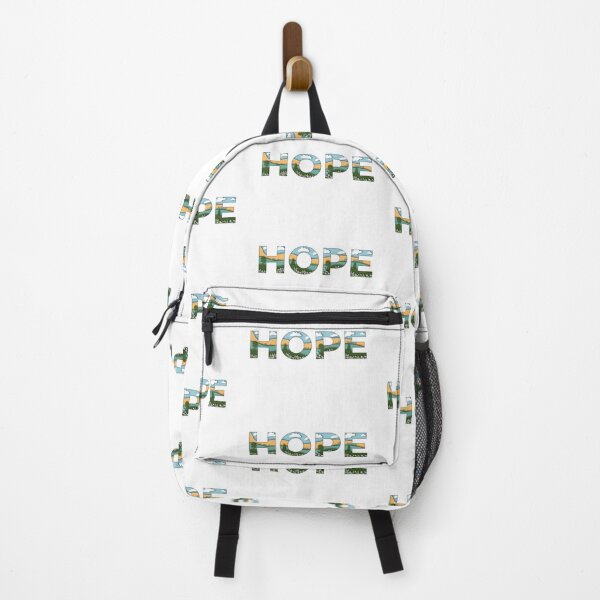Item preview, Hope Typography with Nature Landscape Cutout Effect designed and sold by CreativeLarysa.