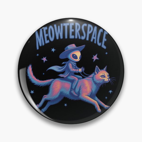 Item preview, Meowterspace – Alien Cowboy Riding a Cosmic Cat designed and sold by CrewDesigns.