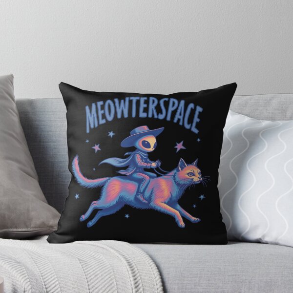 Item preview, Meowterspace – Alien Cowboy Riding a Cosmic Cat designed and sold by CrewDesigns.
