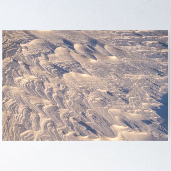 Item preview, Cool Wind Sculpted Snow Abstract designed and sold by Georgia Mizuleva.