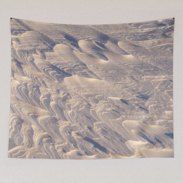 Item preview, Cool Wind Sculpted Snow Abstract designed and sold by Georgia Mizuleva.