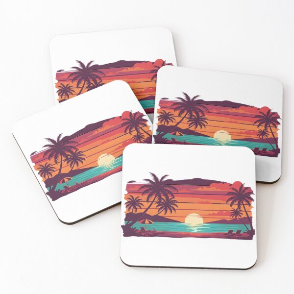 Item preview, Beach Sunset Caribean designed and sold by Tw1nsAIArt.