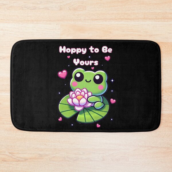 Item preview, Hoppy to Be Yours – Cute Kawaii Frog Valentine’s Design - Romantic Love Pun Design designed and sold by Dantin.