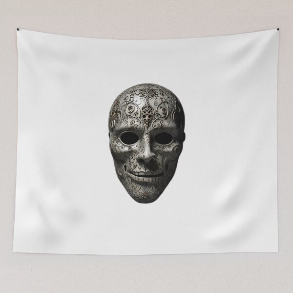Item preview, Fractured Elegance – Haunting Porcelain Mask Design designed and sold by akhdesigns7.