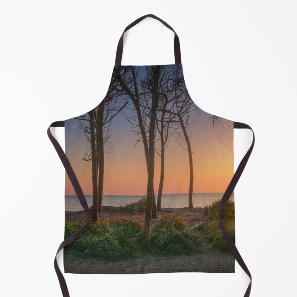Item preview, Pine trees, beach and sea at sunset in Marina di Cecina, Tuscany, Italy designed and sold by Stefano Orazzini.