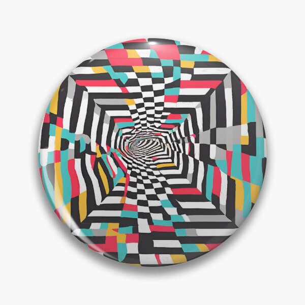 Item preview, Optical Illusion Art – Neon Labyrinth: A Dazzling Visual Experience designed and sold by catcurio.