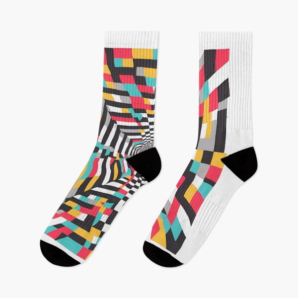 Item preview, Optical Illusion Art – Neon Labyrinth: A Dazzling Visual Experience designed and sold by catcurio.