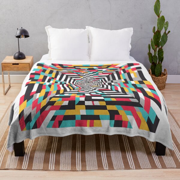 Item preview, Optical Illusion Art – Neon Labyrinth: A Dazzling Visual Experience designed and sold by catcurio.